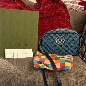 Gucci Teal GG Crossbody Bag